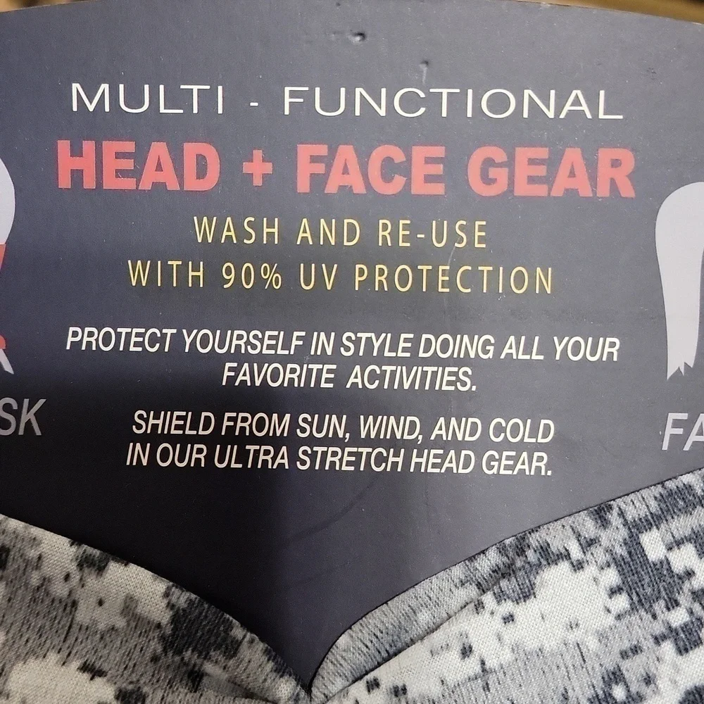 MULTI - FUNCTIONAL HEAD + FACE GEAR 2 pack NEW!